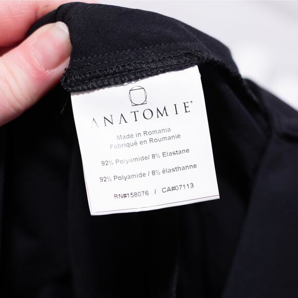 Anatomie Thea Curvy Pant Straight Leg Black Golf Travel Comfort Stretch SZ L - Picture 7 of 7